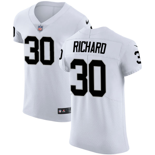 Nike Raiders #30 Jalen Richard White Men's Stitched NFL Vapor Untouchable Elite Jersey - Click Image to Close